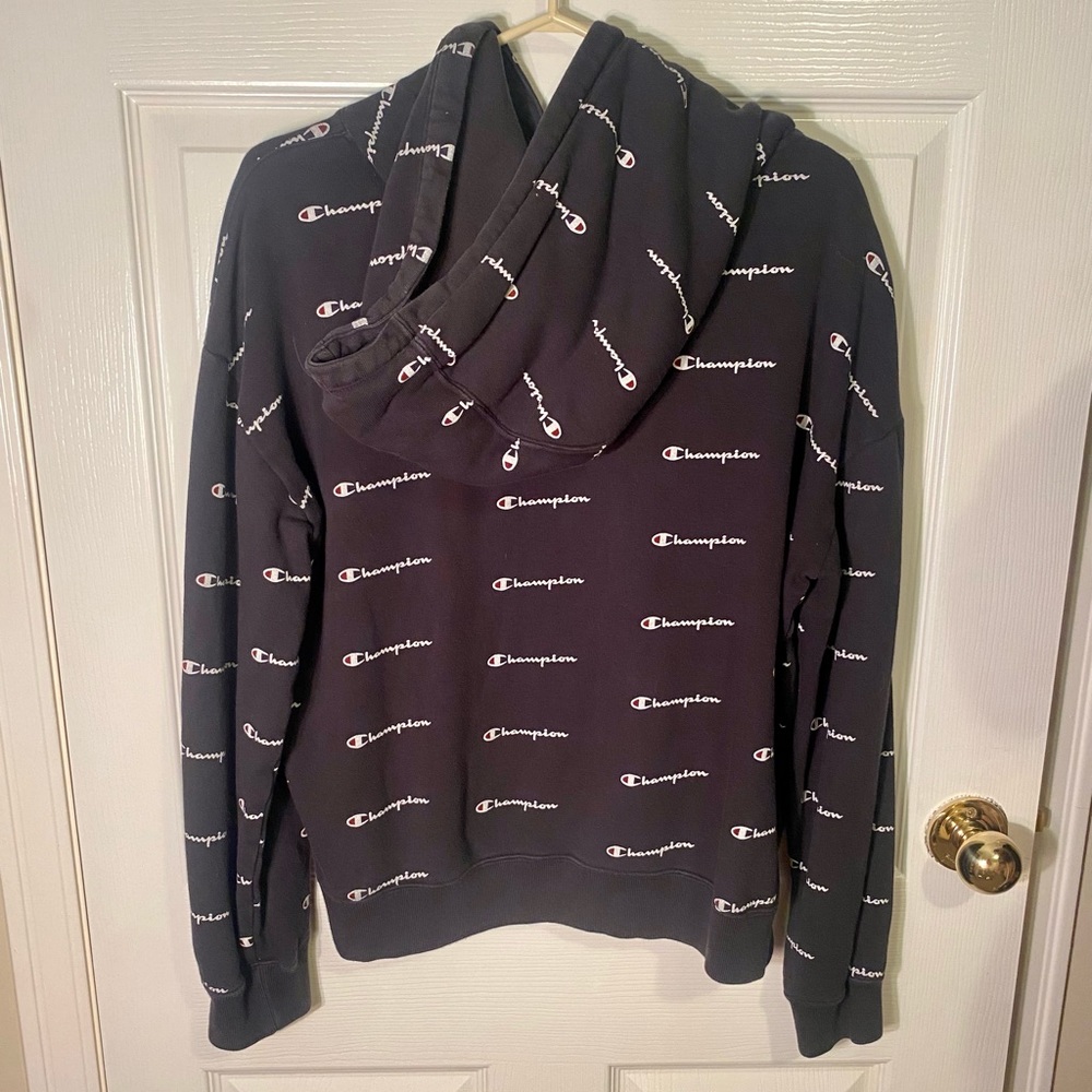 Champion Women’s Size Large Black Graphic Hoodie - Picture 3 of 4